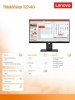 Lenovo Monitor komputerowy ThinkVision T27-40 27 cali 64A5ZAT6EU